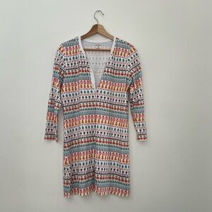 Roller Rabbit Nadine Nightgown size M Thanksgiving Holiday Print